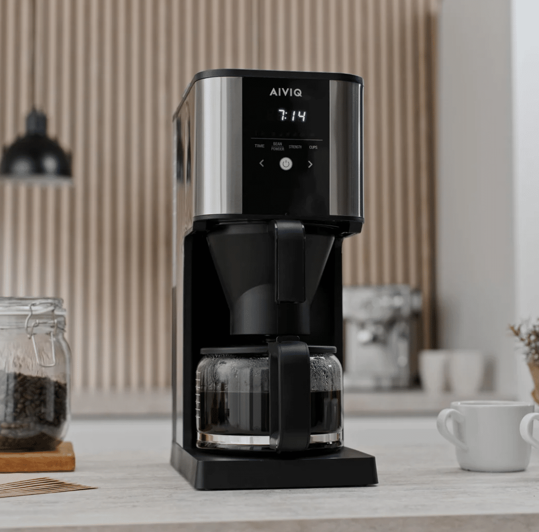 AIVIQ Grind 'N Brew Inspire - Automatisk Filter Kaffemaskine med Kværn